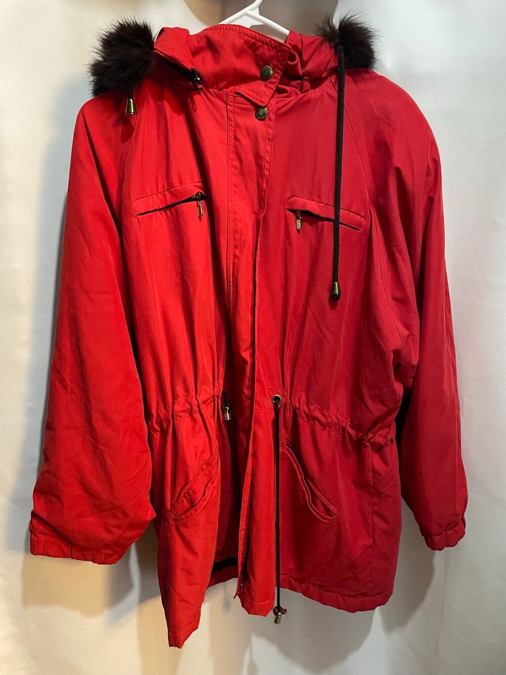 Vintage damselle red womens large jacket